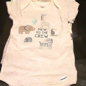 Gerber set of three onesies new to the crew